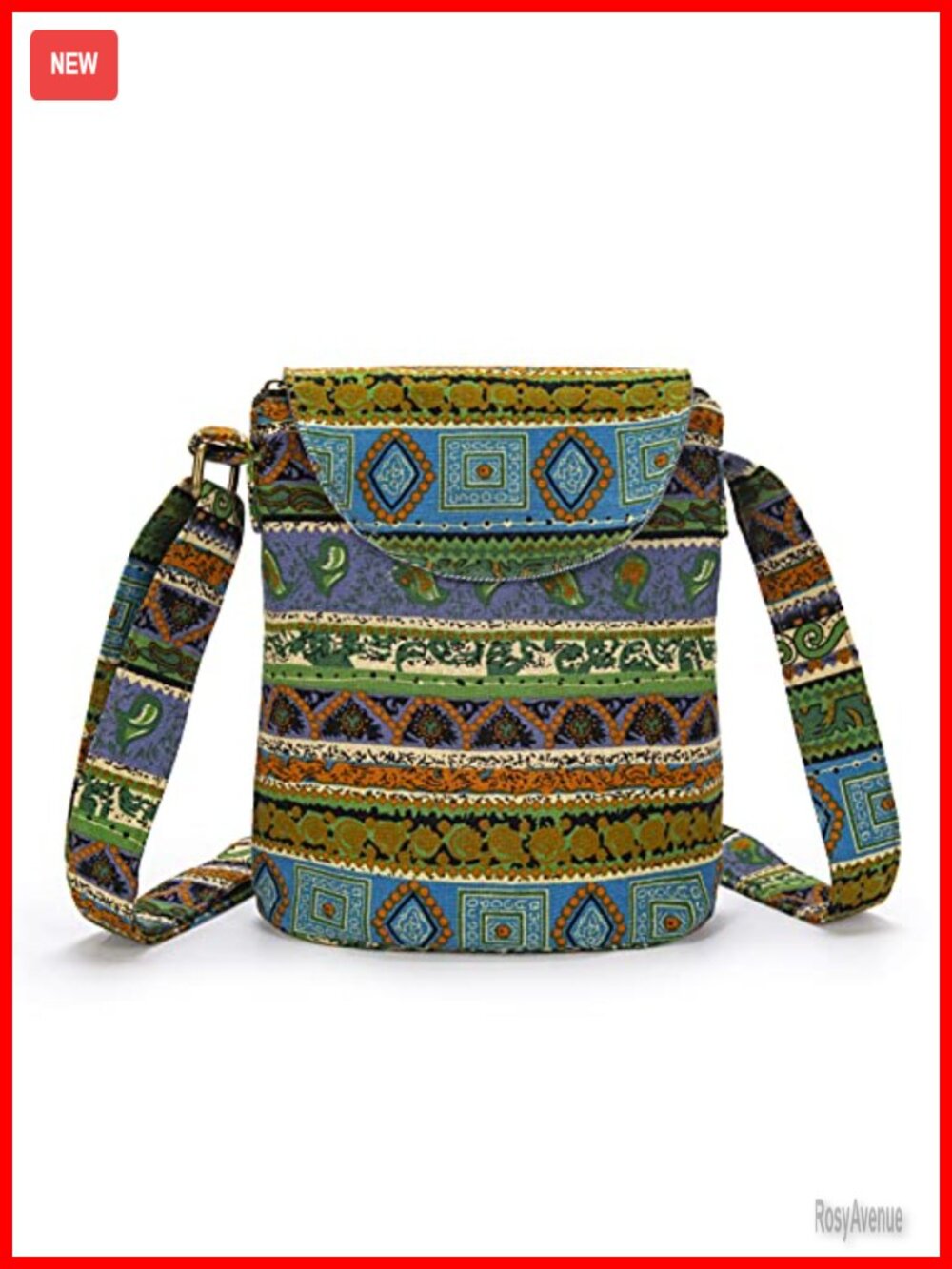 Small Canvas Crossbody Shoulder Bag Hippie Boho Handmade Compact